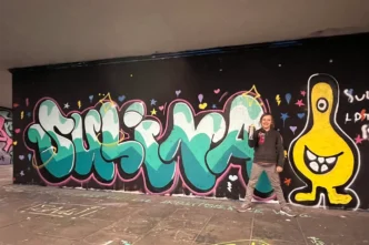 Feiern Sie den 9. Geburtstag von Sulina in Stuttgart mit einem Graffiti-Workshop! Kreativer Spaß und personalisierte Kunst in der Hall of Fame Bad Cannstatt.