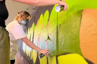 Junggesellinnenabschied Wandbild für Lea in Stuttgart